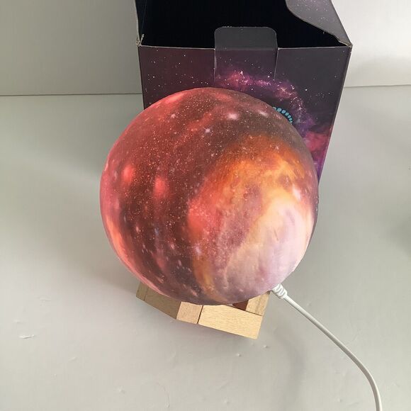 Mind Glowing Moon Lamp Kids Night Light Galaxy Lamp 4.7” 16 Colors LED 3D Works - Picture 7 of 11